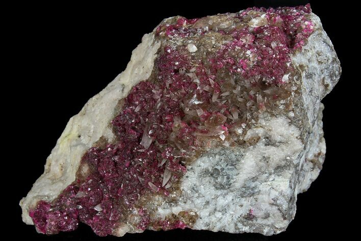 Roselite and Calcite Crystals on Dolomite - Morocco #74301